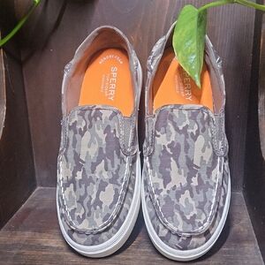 Sperry Kids Camouflage Slip-On Shoes